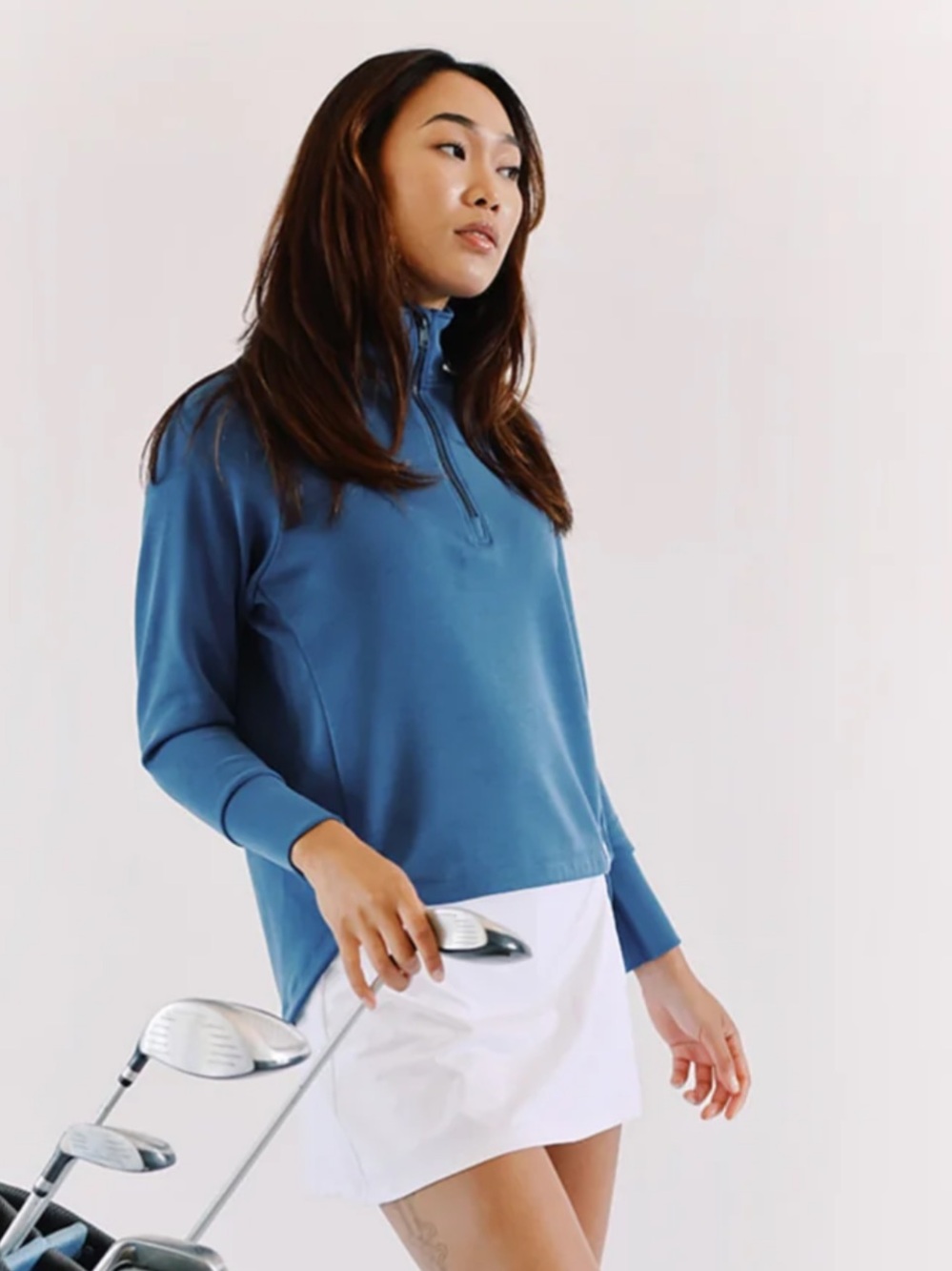 Beldrie Golf High-Low Quarter Zip